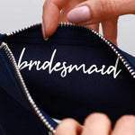 Paris Makeup Bag with Custom Name and Wedding Role - XOXOKristen