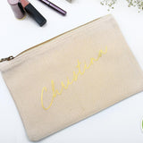 Paris Makeup Bag with Custom Name and Wedding Role - XOXOKristen
