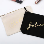 Paris Makeup Bag with Custom Name and Wedding Role - XOXOKristen