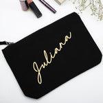 Paris Makeup Bag with Custom Name and Wedding Role - XOXOKristen