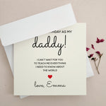 Personalized First Birthday as Dad Card - XOXOKristen