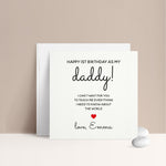 Personalized First Birthday as Dad Card - XOXOKristen