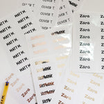 Personalized Kids' Name Labels with Gold Foil - XOXOKristen