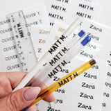 Personalized Kids' Name Labels with Gold Foil - XOXOKristen