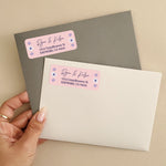 Personalized Pink Return Address Labels - XOXOKristen