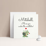 Personalized Under the Mistletoe Card - XOXOKristen
