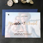 Personalized Vellum Wedding Save the Date - XOXOKristen