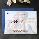 Personalized Vellum Wedding Save the Date - XOXOKristen