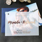 Personalized Vellum Wedding Save the Date - XOXOKristen