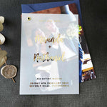 Personalized Vellum Wedding Save the Date - XOXOKristen