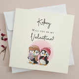 Personalized Will you be my Valentine Card - XOXOKristen