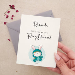 Personalized Will you be our Ring Bearer Proposal Card - XOXOKristen