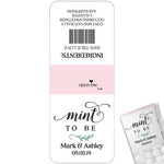 Pink and Mint Tic Tac Wedding Mint to be Stickers - XOXOKristen