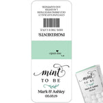 Pink and Mint Tic Tac Wedding Mint to be Stickers - XOXOKristen