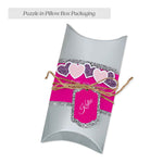 Pink and Silver Custom Photo Bridesmaid Proposal Puzzle - XOXOKristen