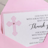 Pink Baptism Thank You Cards for Girls - XOXOKristen