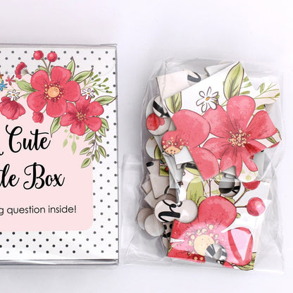 Pink Flower Girl Proposal Puzzle Gift Box