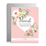 Pink Garden Beauties Scratch - off Proposal Card - XOXOKristen