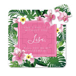Pink Sunset Dreams Will you be my Bridesmaid Puzzle - XOXOKristen