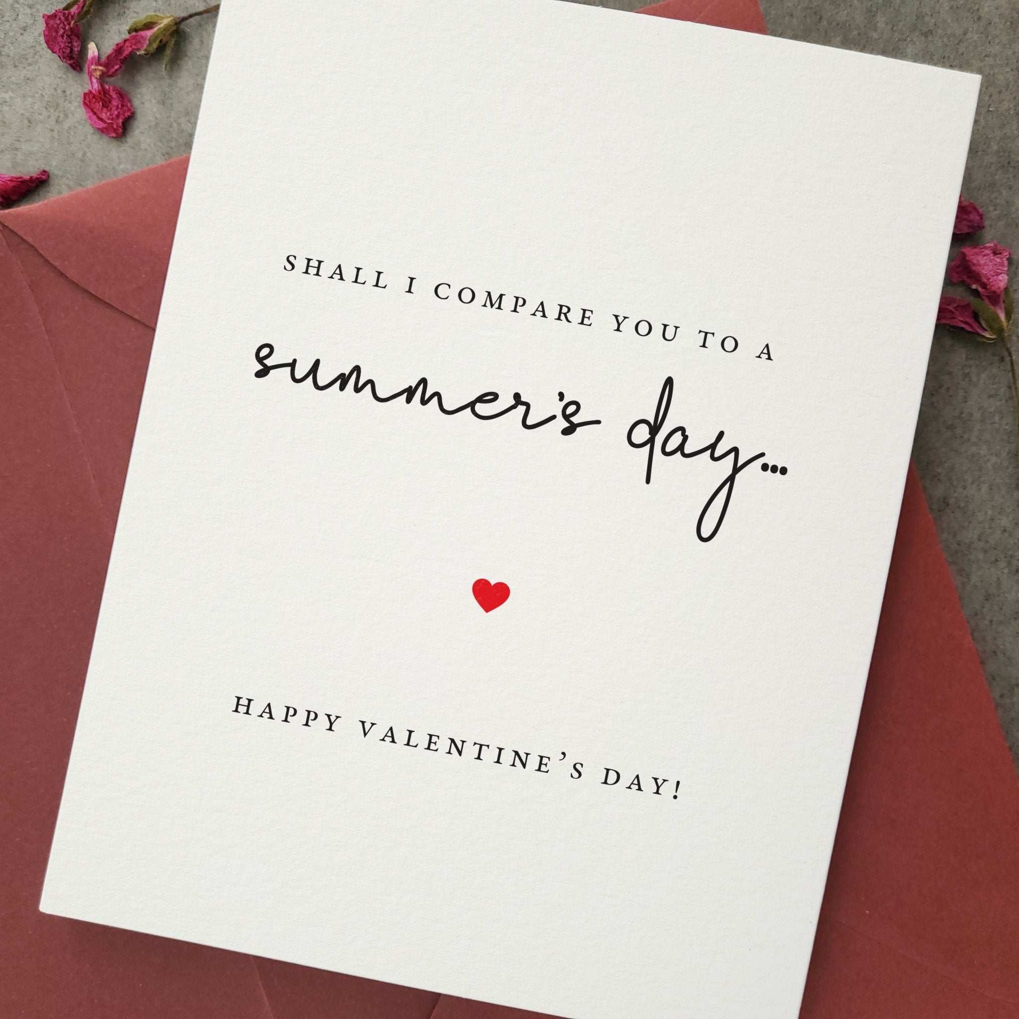 Poetry Happy Valentine’s Day Card - XOXOKristen