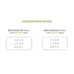 Rectangle 2x1 Inches Clear Foiled Label with Custom Logo - XOXOKristen