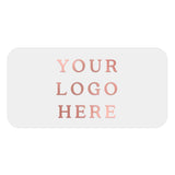 Rectangle 2x1 Inches Clear Foiled Label with Custom Logo - XOXOKristen