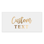 Rectangle 2x1 Inches Clear Foiled Label with Custom Text - XOXOKristen