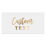 Rectangle 2x1 Inches Clear Foiled Label with Custom Text - XOXOKristen