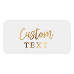 Rectangle 2x1 Inches Clear Foiled Label with Custom Text - XOXOKristen