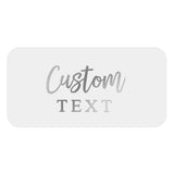 Rectangle 2x1 Inches Clear Foiled Label with Custom Text - XOXOKristen
