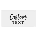 Rectangle 2x1 Inches Clear Foiled Label with Custom Text - XOXOKristen