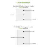 Rectangular Clear Custom Logo + Text Sticker for Branding & Product Labeling - XOXOKristen