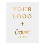 Rectangular Clear Custom Logo + Text Sticker for Branding & Product Labeling - XOXOKristen
