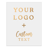 Rectangular Clear Custom Logo + Text Sticker for Branding & Product Labeling - XOXOKristen
