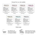 Rectangular Cosmetic Ingredients Label - XOXOKristen