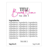Rectangular Cosmetic Ingredients Label - XOXOKristen