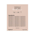 Rectangular Ingredients Sticker for Product Labeling - XOXOKristen