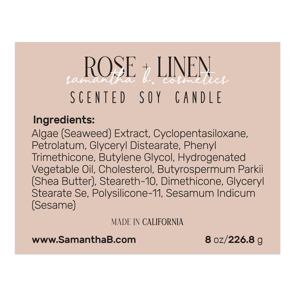 Rectangular Ingredients Sticker for Product Labeling - XOXOKristen