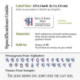 Retro Blue & Red Return Address Labels - XOXOKristen