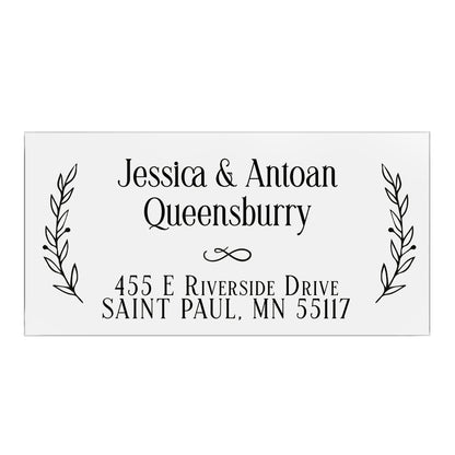 Return Address Label Stickers with Gold Foil - XOXOKristen
