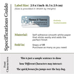 Return Address Labels for Greetings Card - XOXOKristen