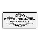 Romantic Arc Clear Wedding Sticker - XOXOKristen