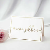 Romantic Gold Name Wedding Table Card - XOXOKristen