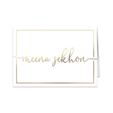 Romantic Gold Name Wedding Table Card - XOXOKristen