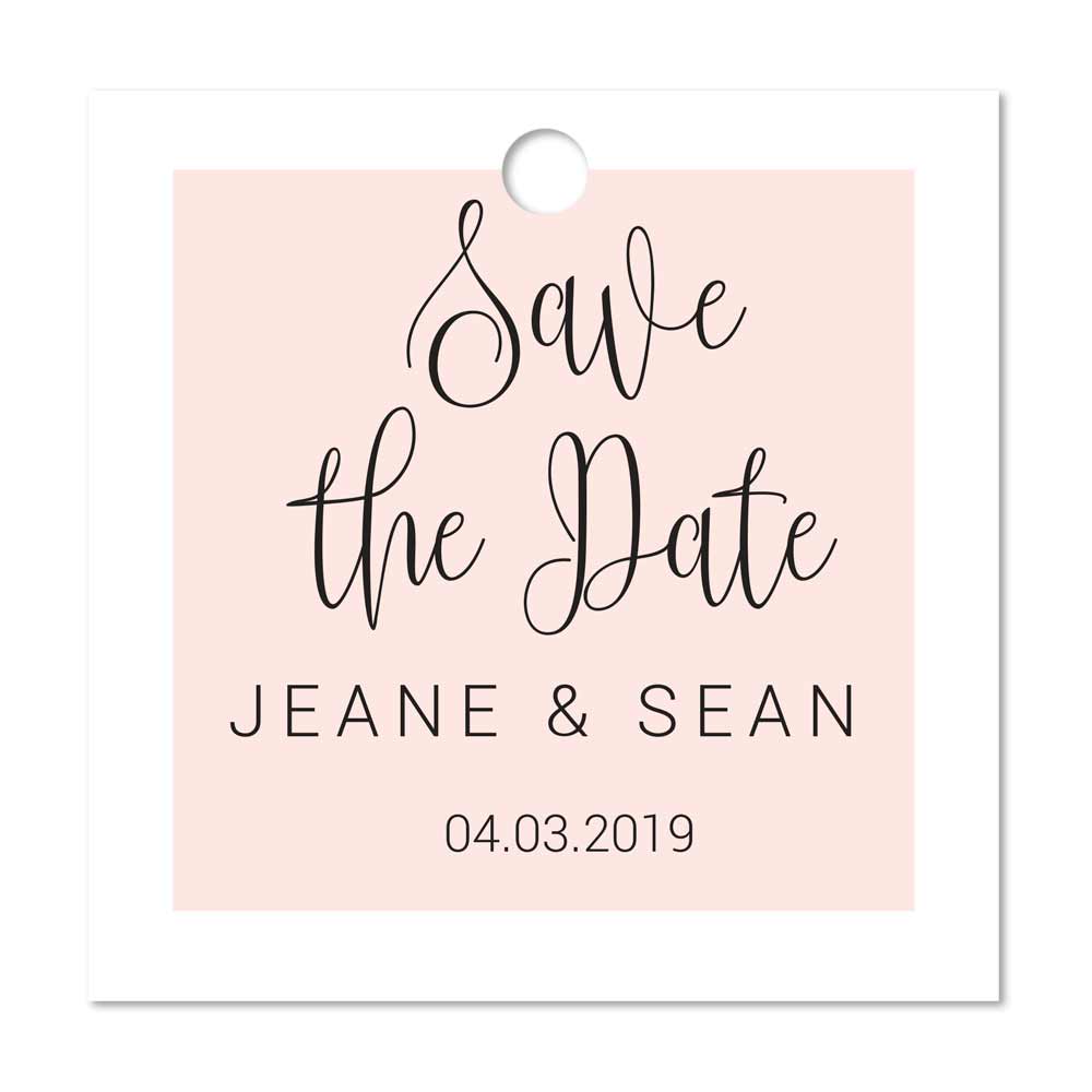Romantic Save the Date Favor Tags - XOXOKristen