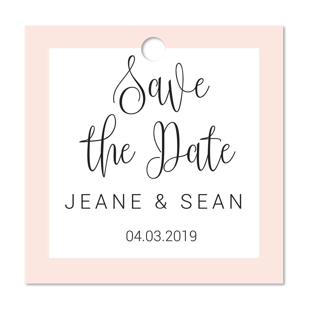 Romantic Save the Date Favor Tags - XOXOKristen