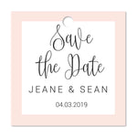 Romantic Save the Date Favor Tags - XOXOKristen