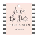 Romantic Save the Date Favor Tags - XOXOKristen