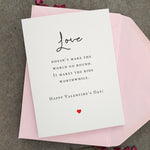 Romantic Valentines Day Card - XOXOKristen