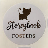 Round Clear Custom Logo Sticker for Branding & Product Labeling - XOXOKristen
